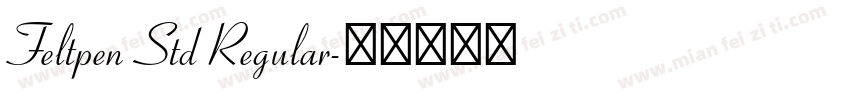Feltpen Std Regular字体转换